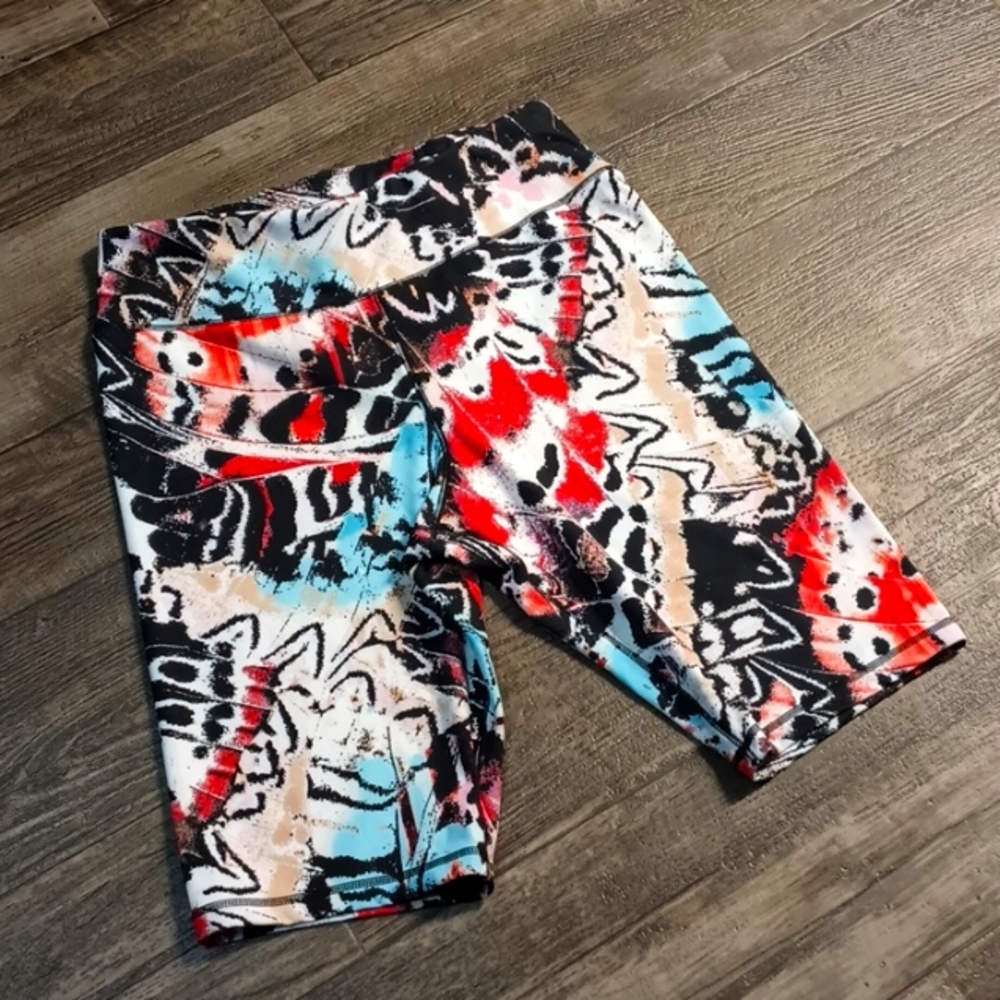 NY&C High Waist Yoga Workout Biker Shorts w/back Pocket